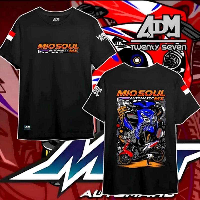 Kaos Mio soul mx kaos soul mx kaos soul mx racing tshirt Yamaha racing kaos distro