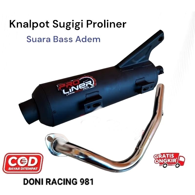 Knalpot RaCing Sugigi PROliNER Suara Bas Adem , Beat sreet, Beat Karbu, Beat fi,Beat PoP,Beat ESP,Ba