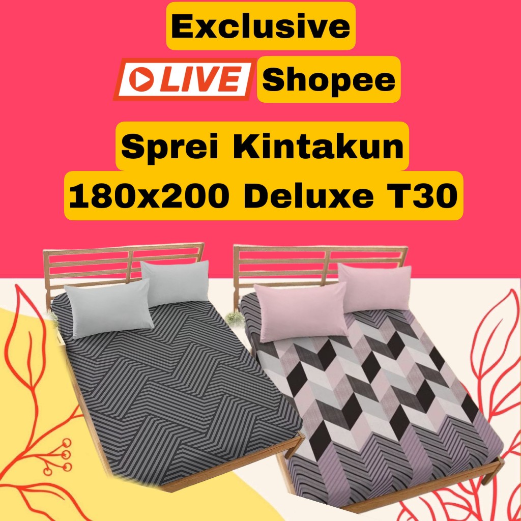 Sprei Kintakun Deluxe 180x200 Tinggi 30Cm