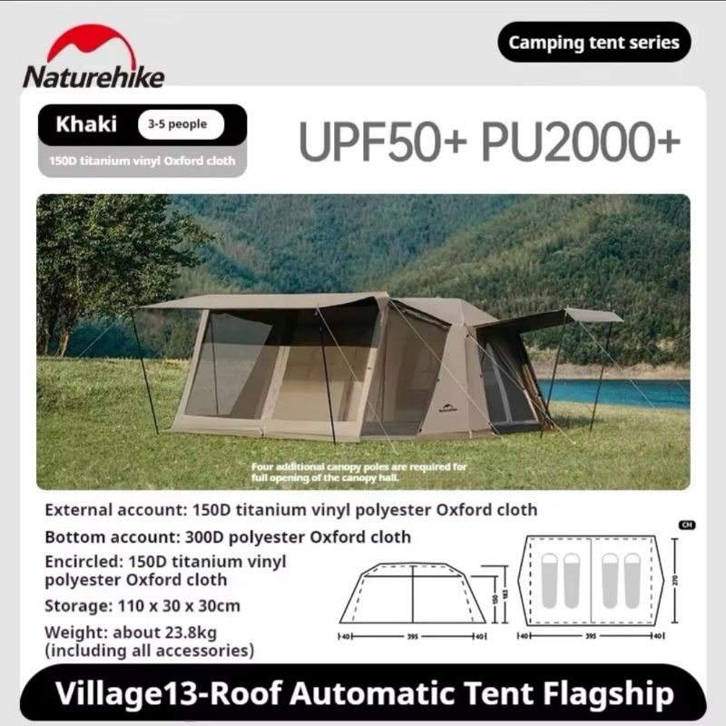 Tenda Otomatis Naturehike Village 13 V13 Ultimate