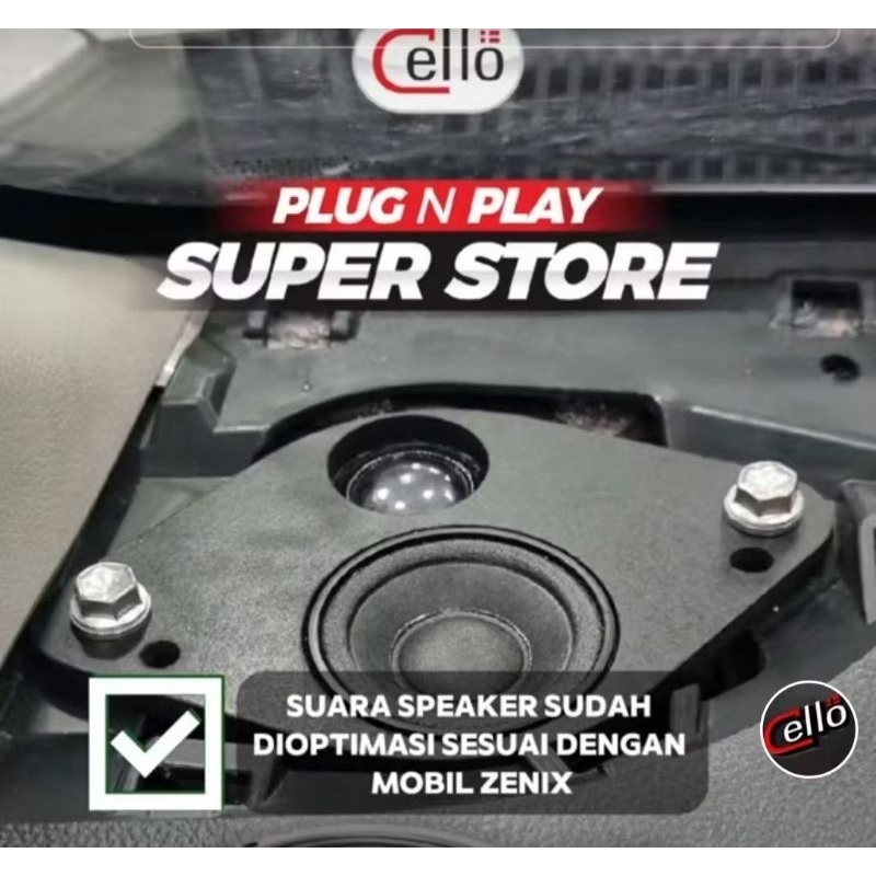 TWEETER CELLO 3 WAY UNTUK INNOVA ZENIX