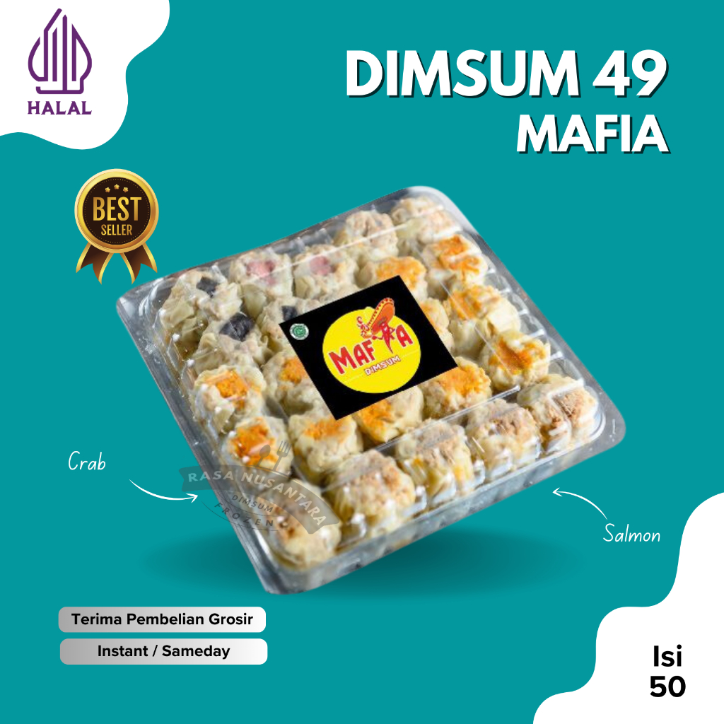 

DIMSUM MAFIA ISI 50 PCS FROZEN FOOD HALAL