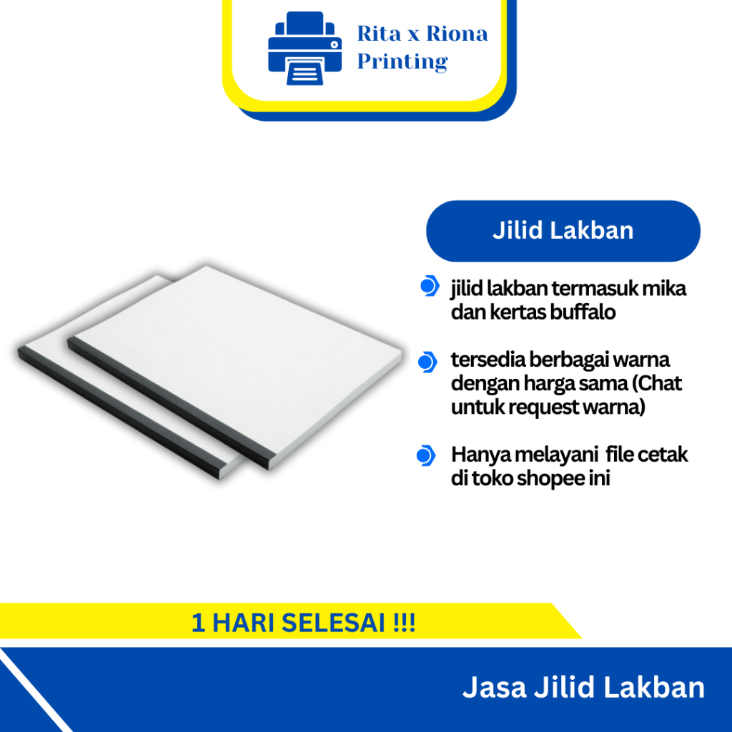 

Jasa Cover Jilid Lakban termasuk Mika dan Bufallo