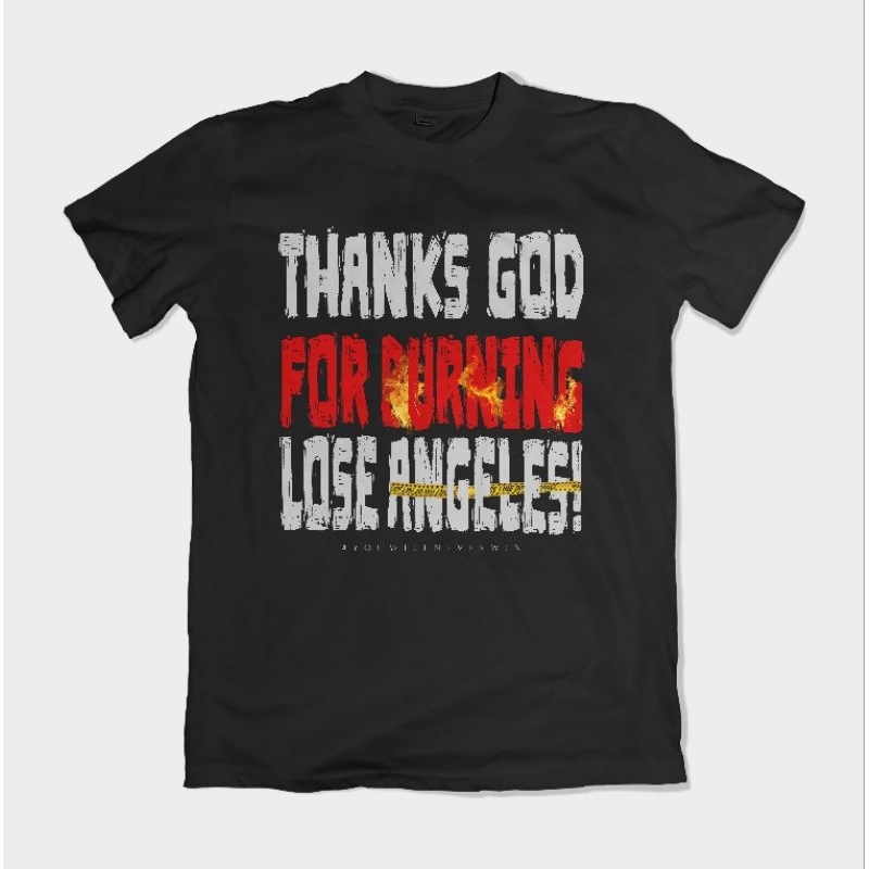 T-SHIRT RIDDET - BURNING LOS ANGELES