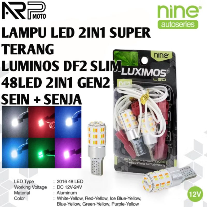 LAMPU SEIN + SENJA 2 MODE SLIM SUPER TERANG 48LED 2 IN 1 LUMINOS DF2 SEIN DAJJAL DAKJAL DAJAL UNIVER