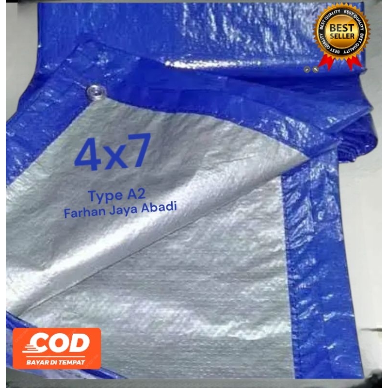 terpal plastik A2 import ukuran 4x7 meter terpal jadian