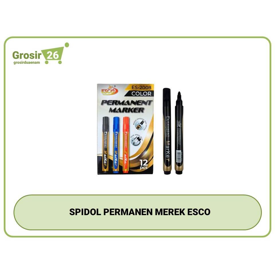 

SPIDOL PERMANENT ESCO (12 PCS / BOX)