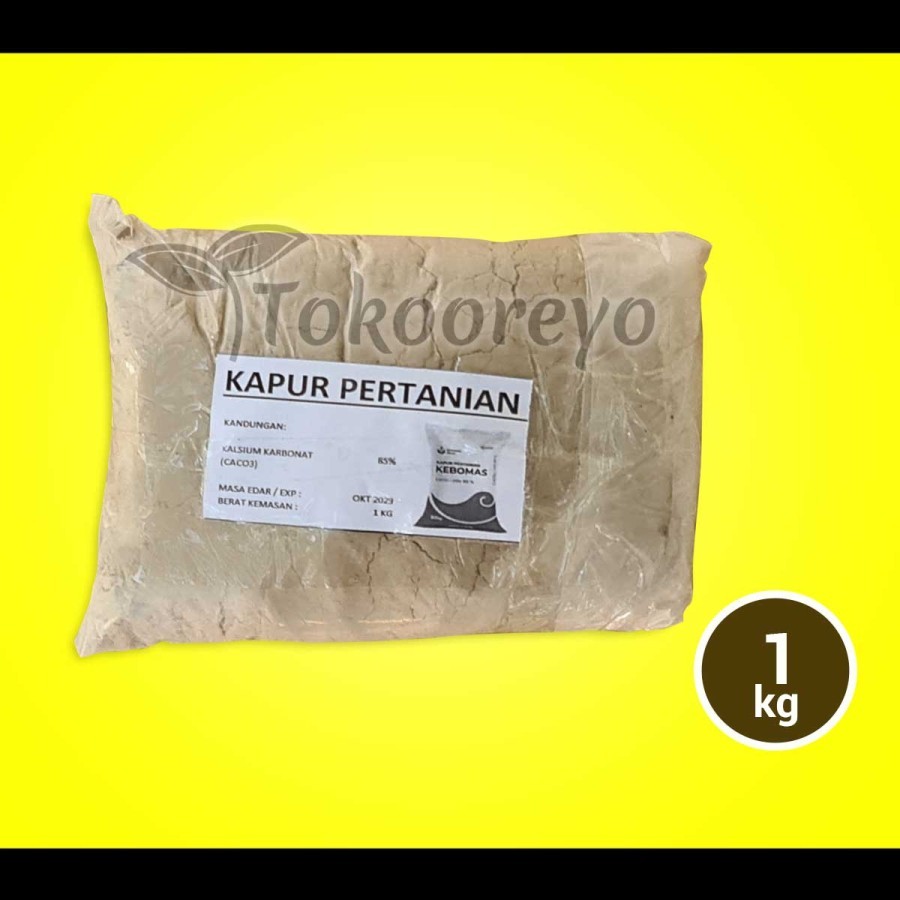 PUPUK KAPUR PERTANIAN KAPTAN DOLOMIT DOLOMITE KEBOMAS REPACK 1 KG