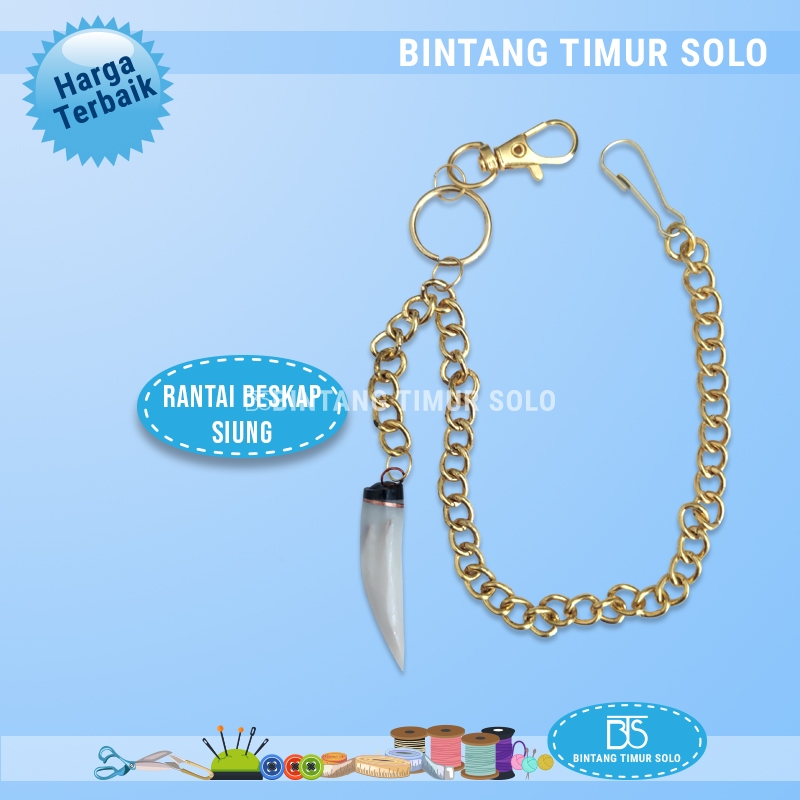Rantai Beskap Kuku Macan / Aksesoris Basofi Kuku Macan