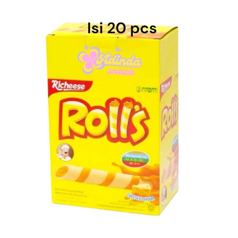 

nabati rolls keju dan coklat isi 20 pcs