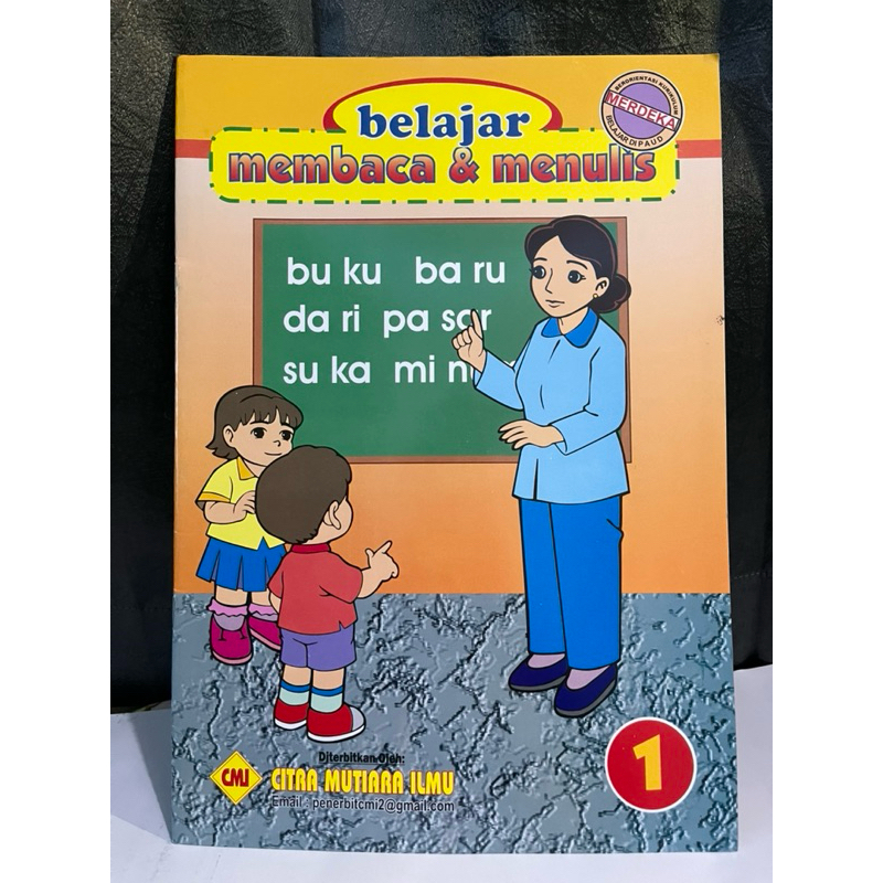 Buku Anak TK/PAUD, BELAJAR MEMBACA DAN MENULIS