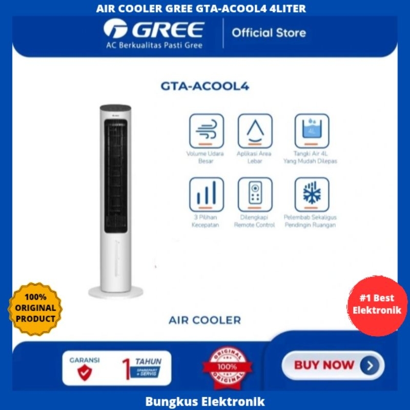 AIR COOLER GREE GTA-ACOOL4 4LITER GREE TOWER FAN AIR COOLER GTA-ACOOL4