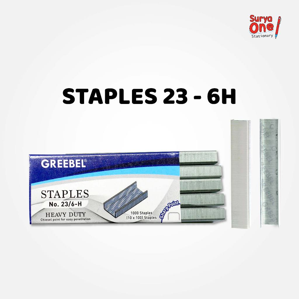 

Isi Staples Greebel / Isi Staples Jepretan 23/6 ( PCS )