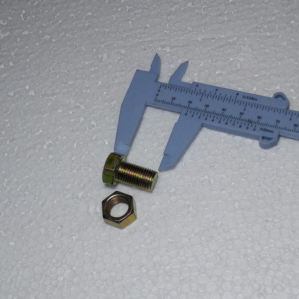 (41K) BAUT MUR KUNING M12X20 baut mur kuning m12x20 kunci 17