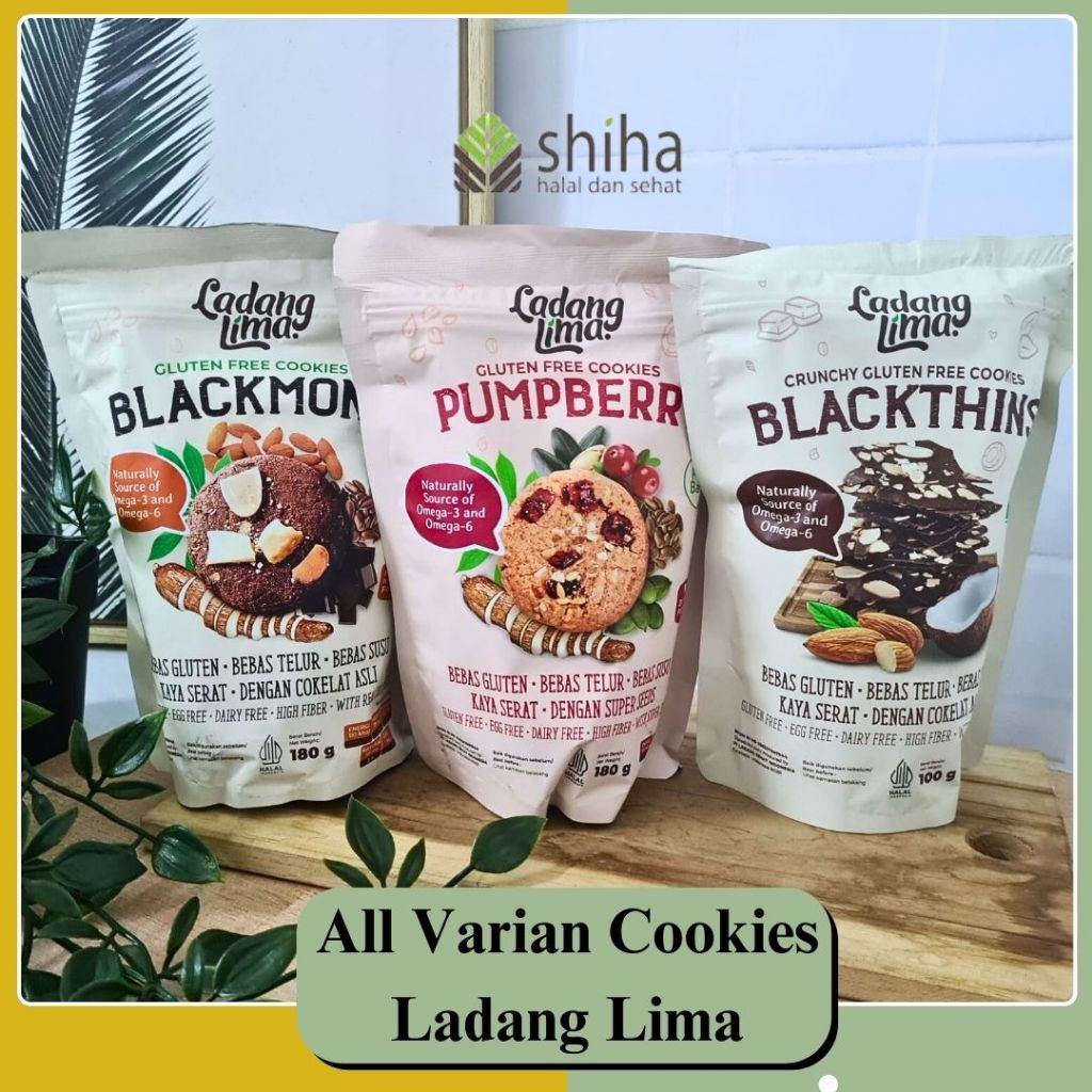 

SHIHA - Blackmond Pumpberry Cookies Gluten Free 180 gr - Ladang Lima