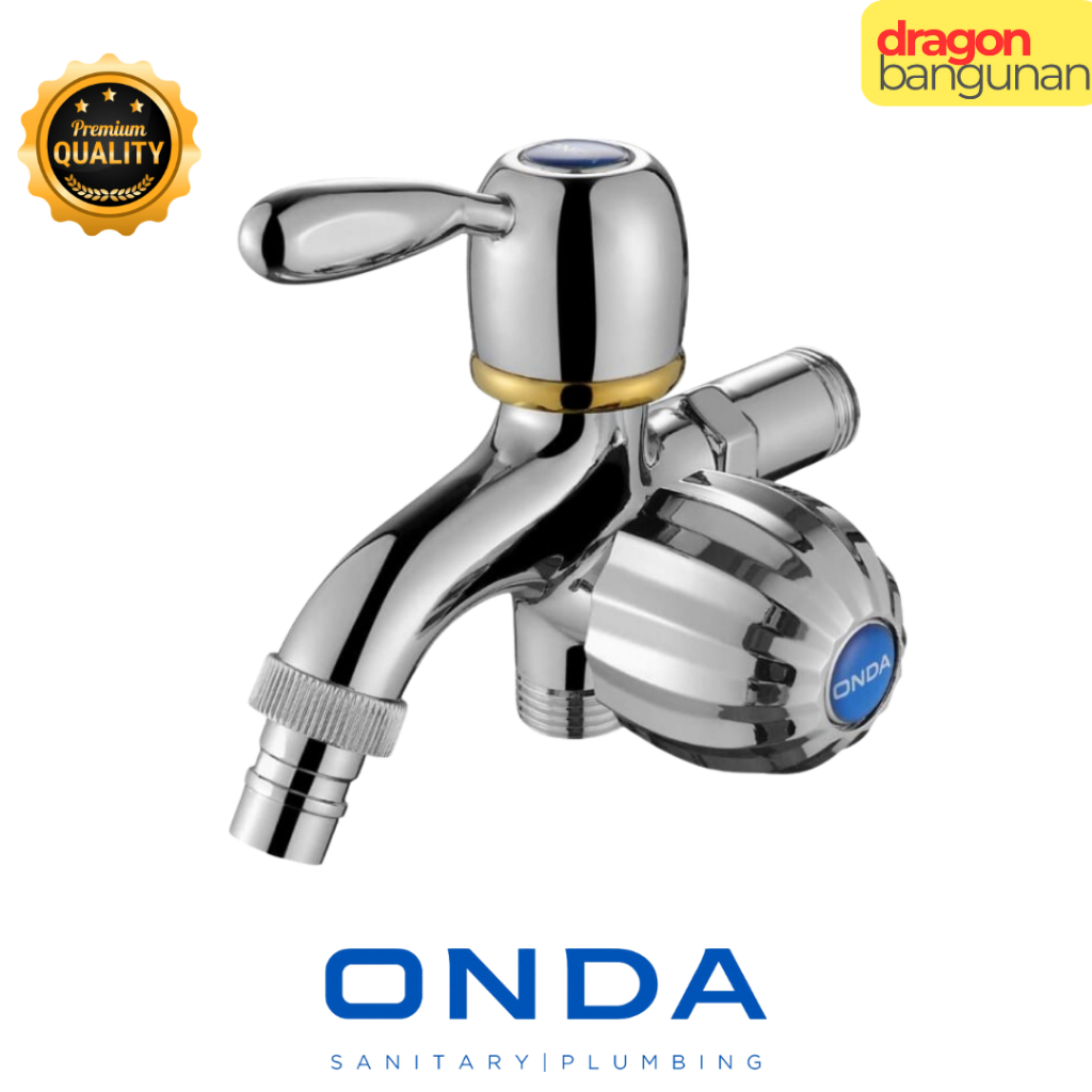 Onda Kran Cabang Dua K406 CTG 1/2 - Kran Air Cabang Dua Merk Onda