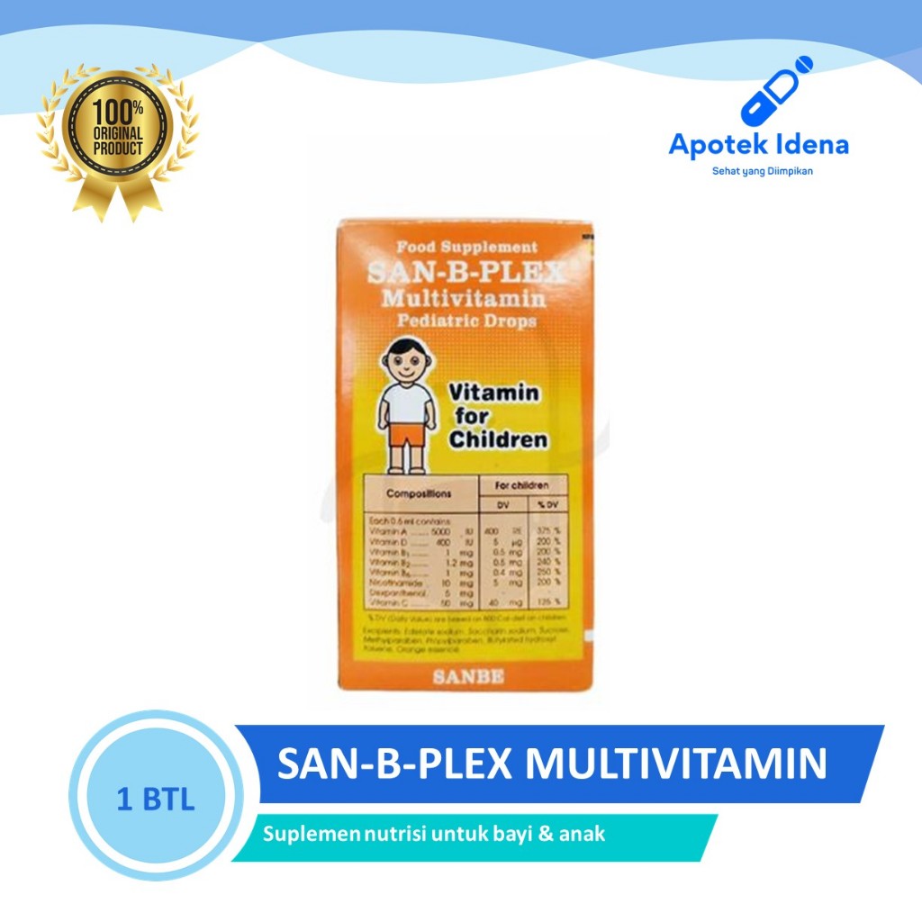 SANBE PLEK SAN-B-PLEX TETES/DROP 15 ML Nutrisi Untuk Bayi & Anak, Merangsang Selera Makan bayi