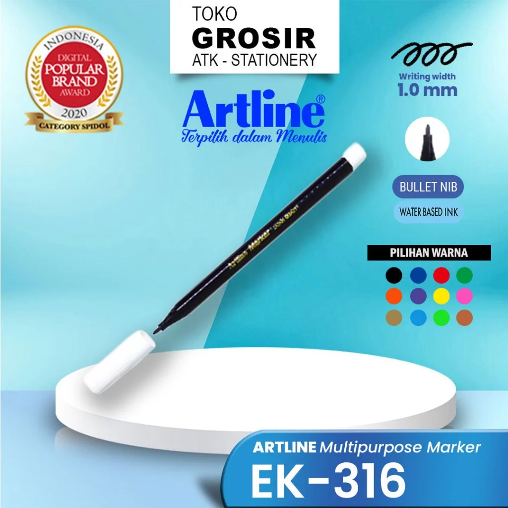 

(LIVE) ARTLINE Spidol Mewarnai Marker EK 316