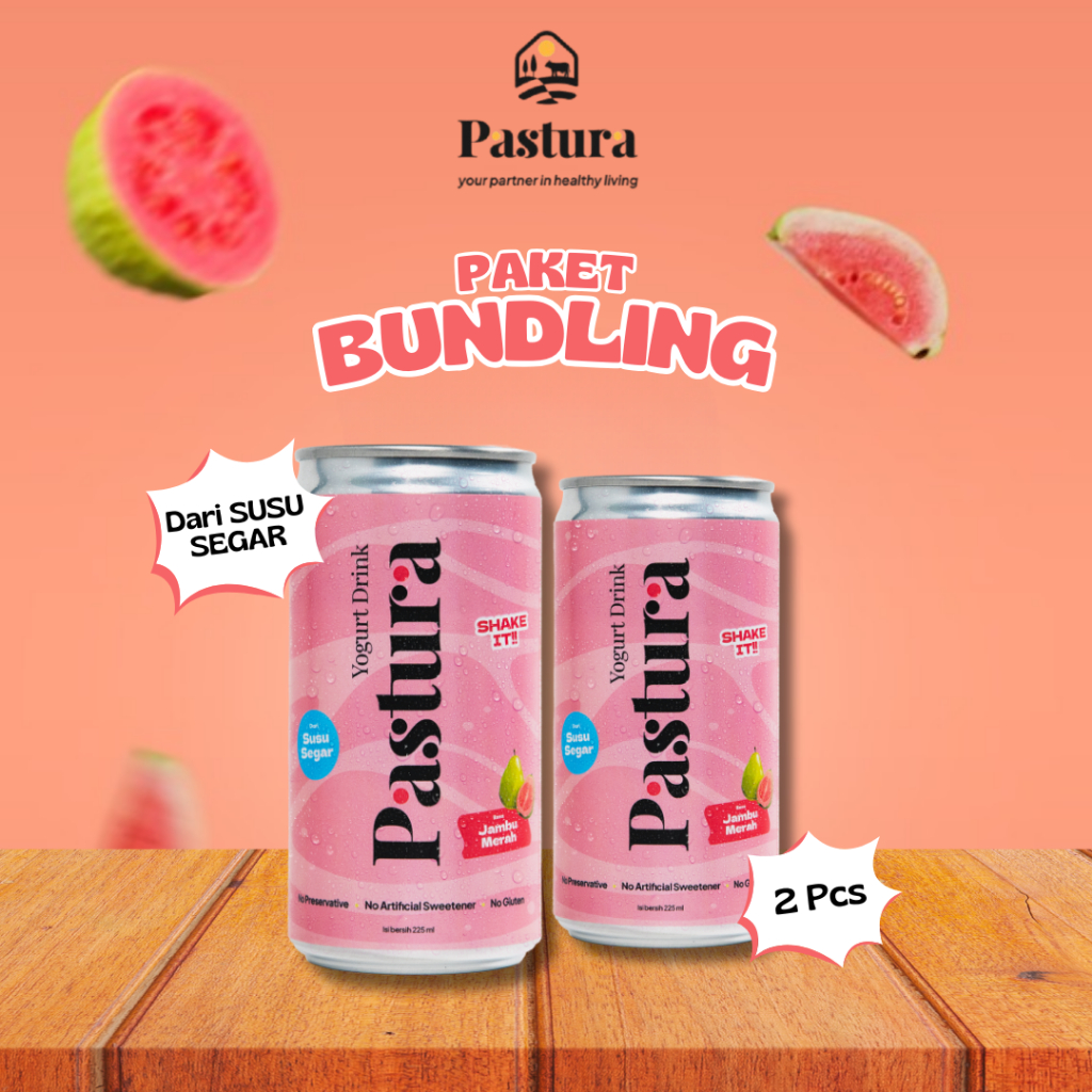 

Yogurt Drink Pastura, Guava Paket Bundling 2Pcs