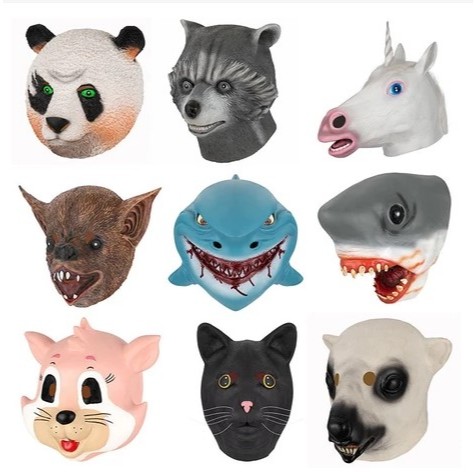 Topeng Pesta Halloween  Topeng Wajah Cosplay Karakter Lucu Cartoon