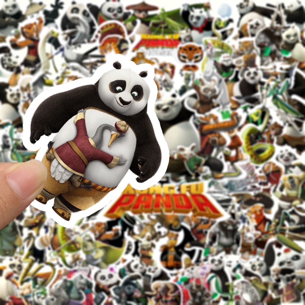 

Stiker Kartun Kungfu Panda Paper Sticker WaterProof isi 19 pcs