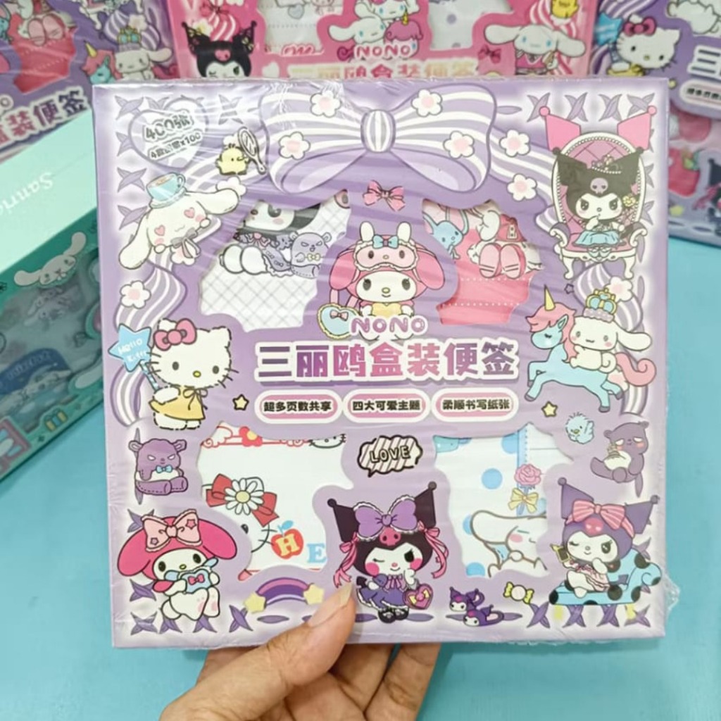 

Sticky notes sanrio note kartu ucapan ulang tahun aesthetic memo lucu isi 400 lembar