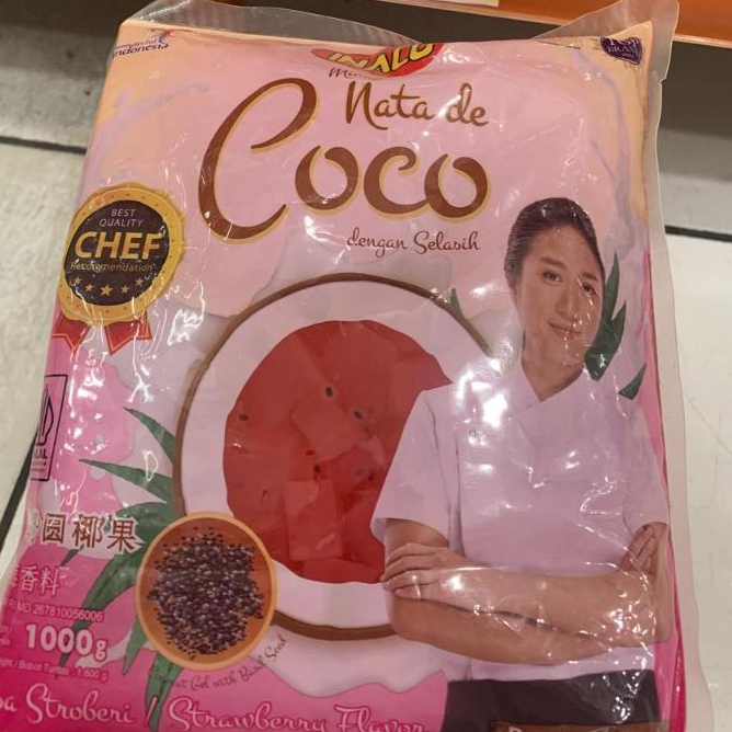 

Inaco Nata De Coco Selasih 1 KG strawberry