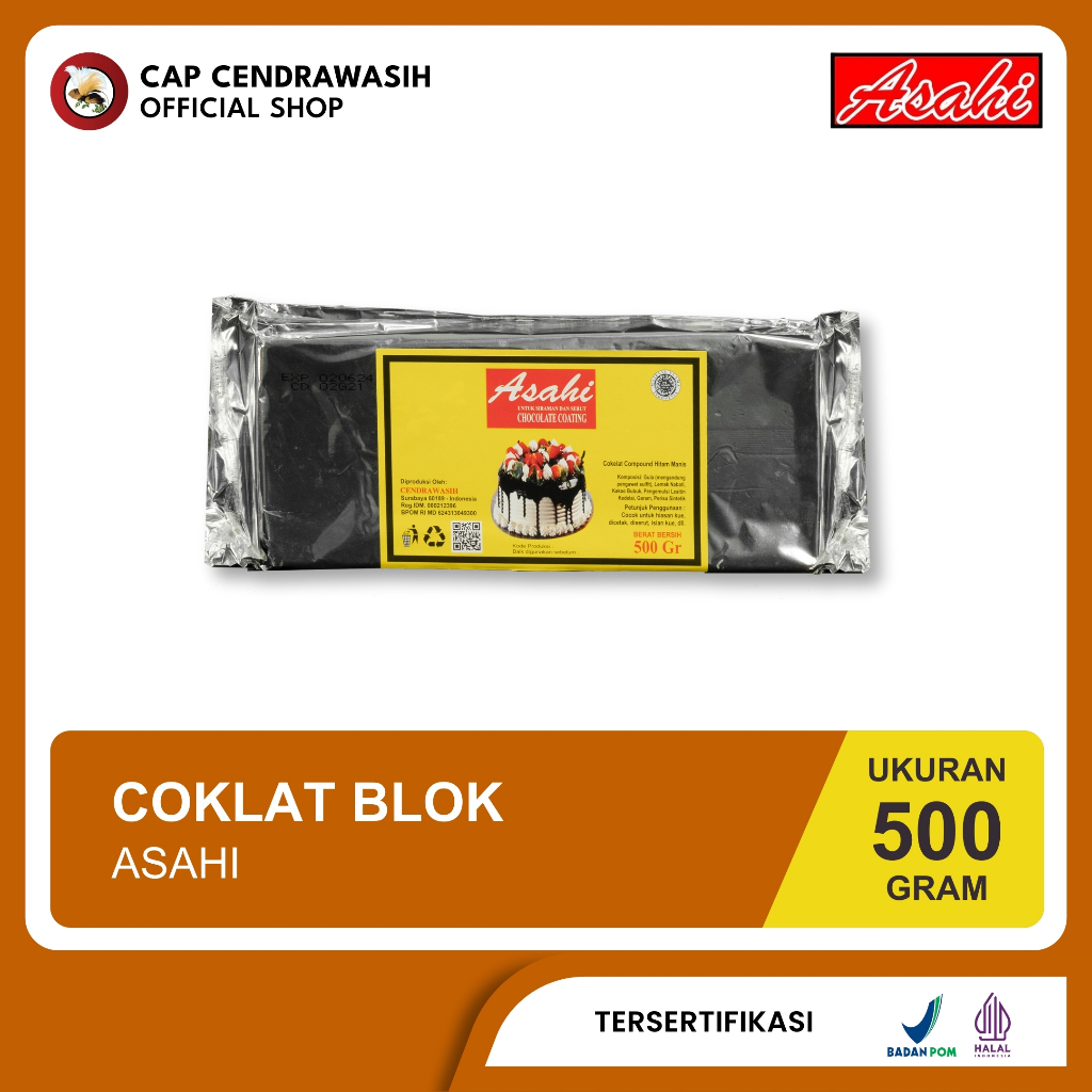 

Asahi Coklat Blok 500gr