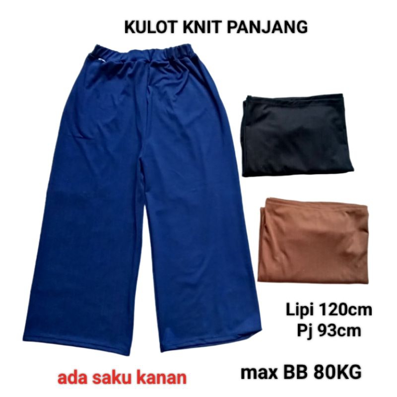 KULOT KNIT TEBAL PANJANG