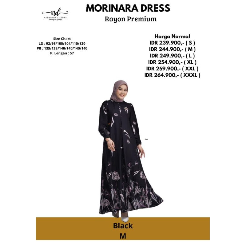 MORINARA DRESS✓DRESS RAYON PREMIUM✓NADHEERA LUXURY