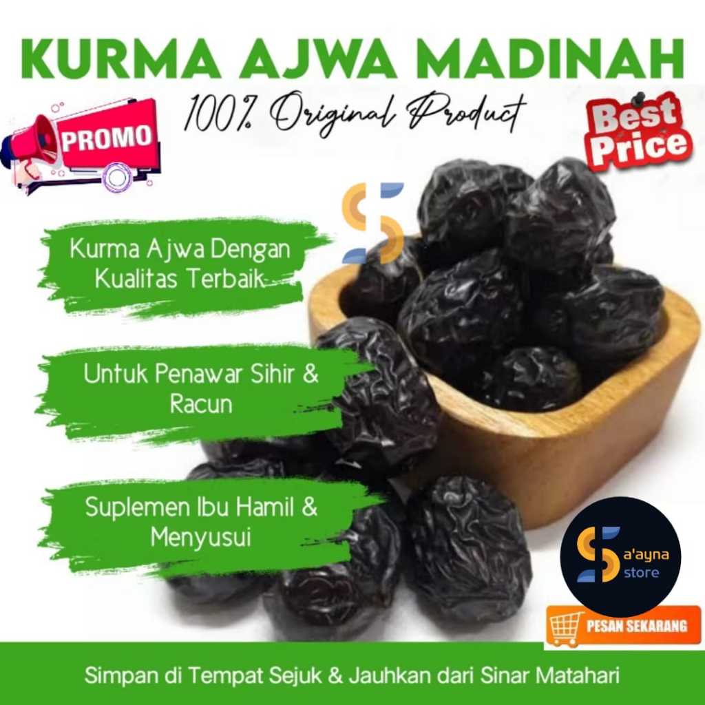 

Kurma Ajwa Premium Ajwa Madina Dates 500gr 250gr (Grade 1) Ajwa 1kg Ajwa 500gr Ajwa 250gr Ajwa Tepak