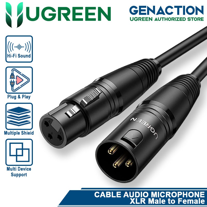 UGREEN Kabel MIC Aux Audio Microphone XLR