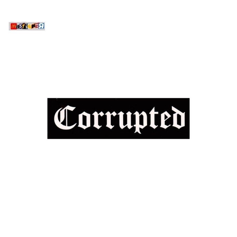 

sticker band Corrupted logo stiker sludge doom