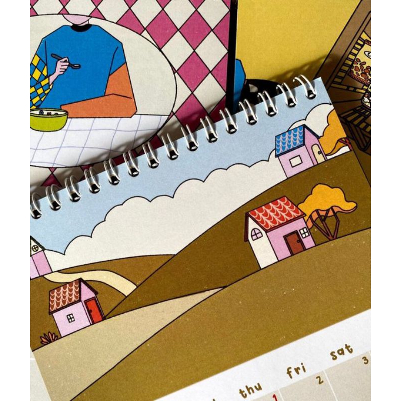 

Kalender Meja Lucu 2025 • 2025 Ilustrated Calendar Kalender aesthetic