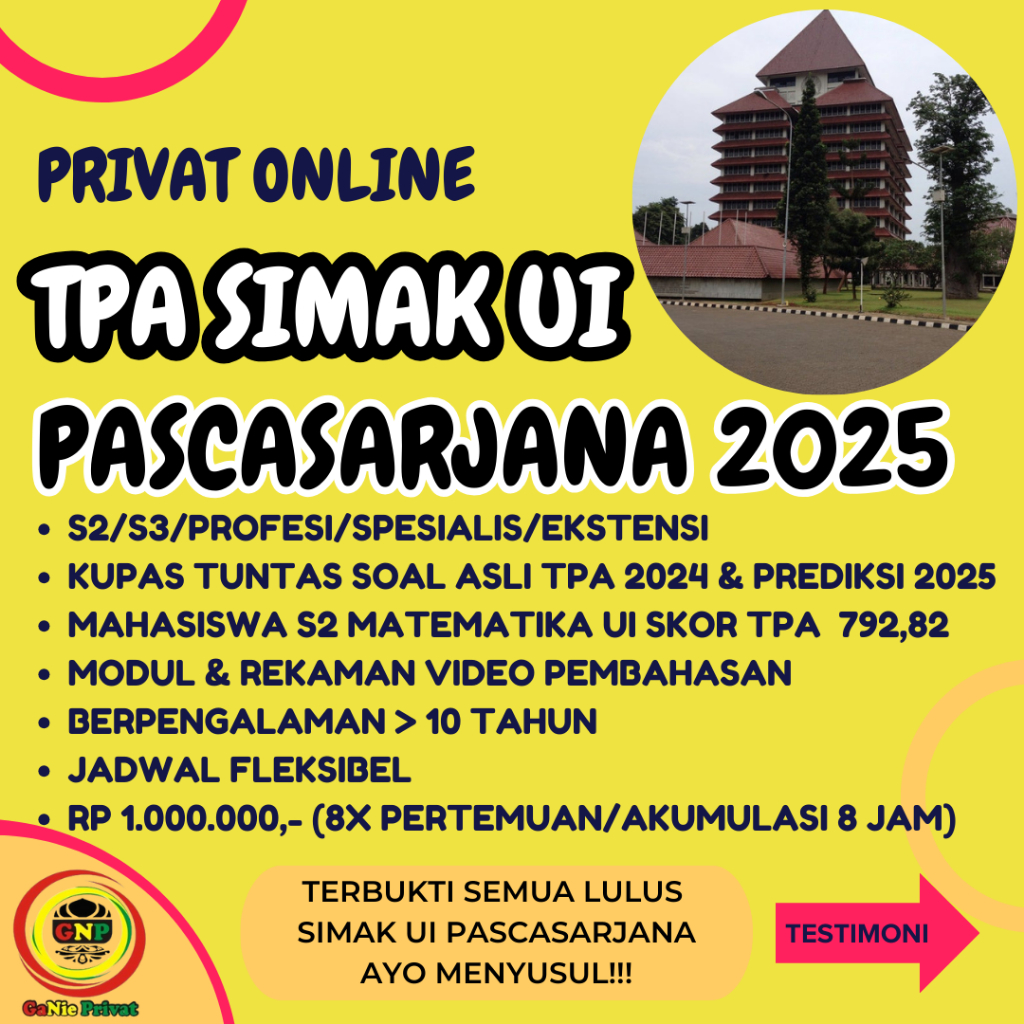 [3] Privat TPA Simak UI Pascasarjana 2025