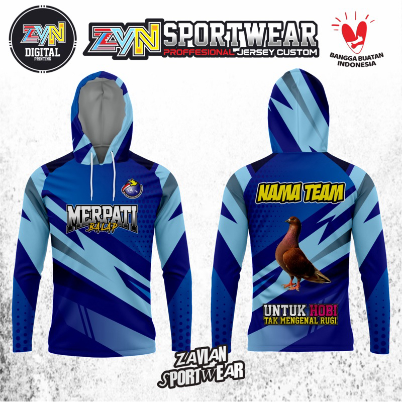 JERSEY MERPATI BALAP BERTOPI CUSTOM