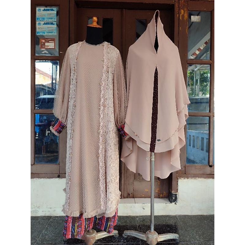 Ranti Coklat | Setelan Gamis | Baju Muslim | Gamis Muslim | Preloved