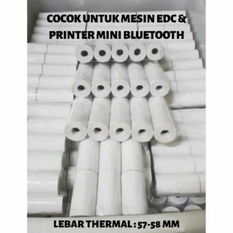 

Kertas Thermal Kerta Struk Printer mini Bluetooth 58 mm