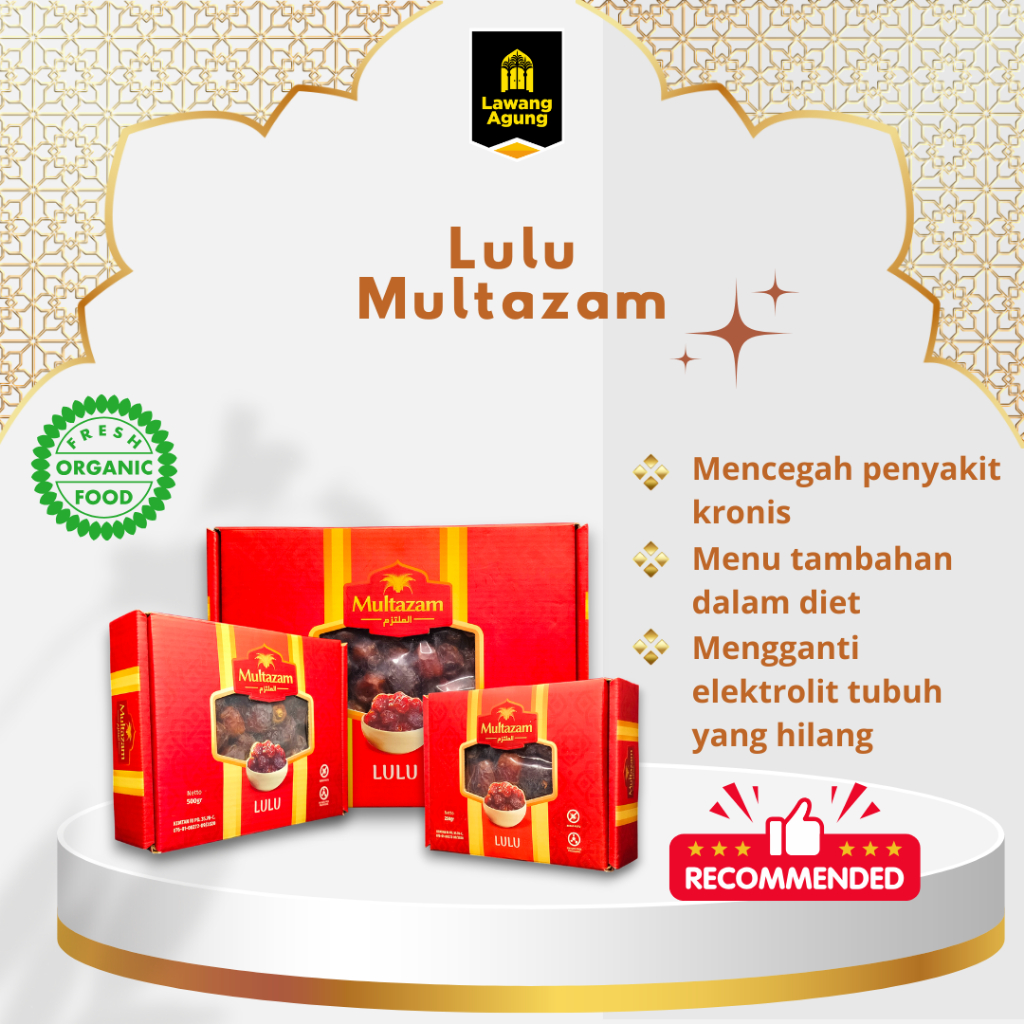 

KURMA LULU MULTAZAM | Kurma Lulu Premium Dates | Kurma Date Crown Lulu (500Gr) | Kurma Date Crown LULU 1kg