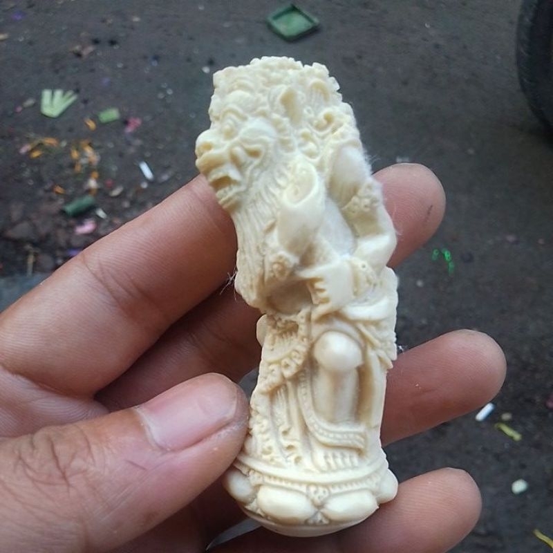 handle keris seselet bali motif raksasa -+8cm(bonus 1 wewer)