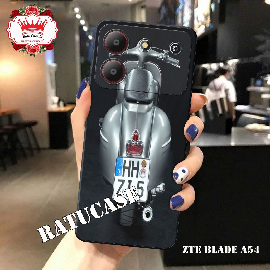 Softcase ZTE Blade A54 - Case pro camera - MOTIF KEREN - bahan karet lentur - casing ZTE Blade A54 -