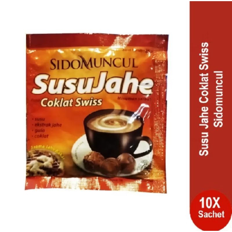 

Susu Jahe Coklat Swis Isi 10 Sachet