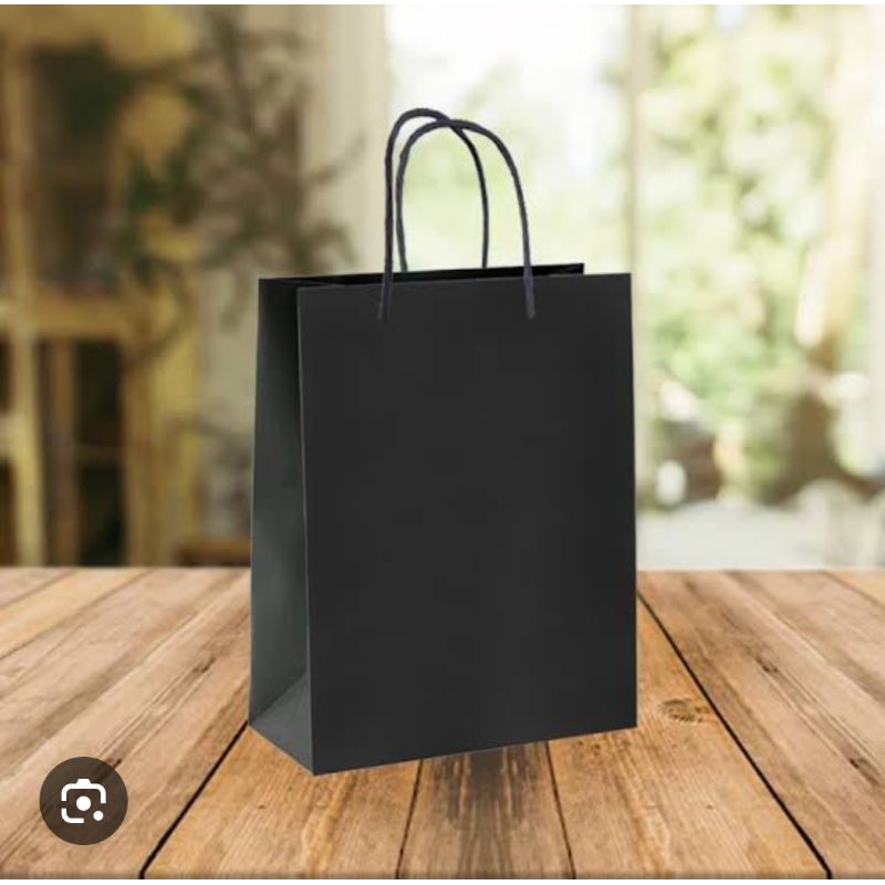 

S (S49) PAPER BAG POLOS WARNA HITAM DAN COKLAT/PAPERBAG SOUVENIR BAHAN BOX KRAFT