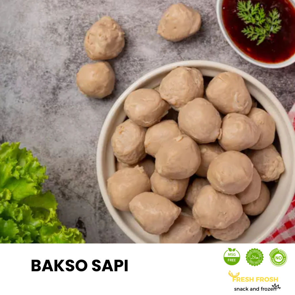 

Bakso sapi kecil Homemade isi 50 butir no msg, no pengawet - cafe, resto