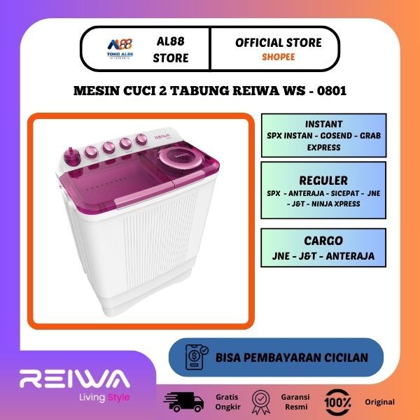 Mesin Cuci 2 Tabung Reiwa 7Kg WS-0801