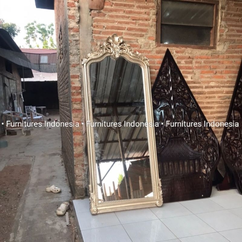 standing mirror ukir / welcome sign in / figura cermin / figura pelaminan / cermin pelaminan / welco