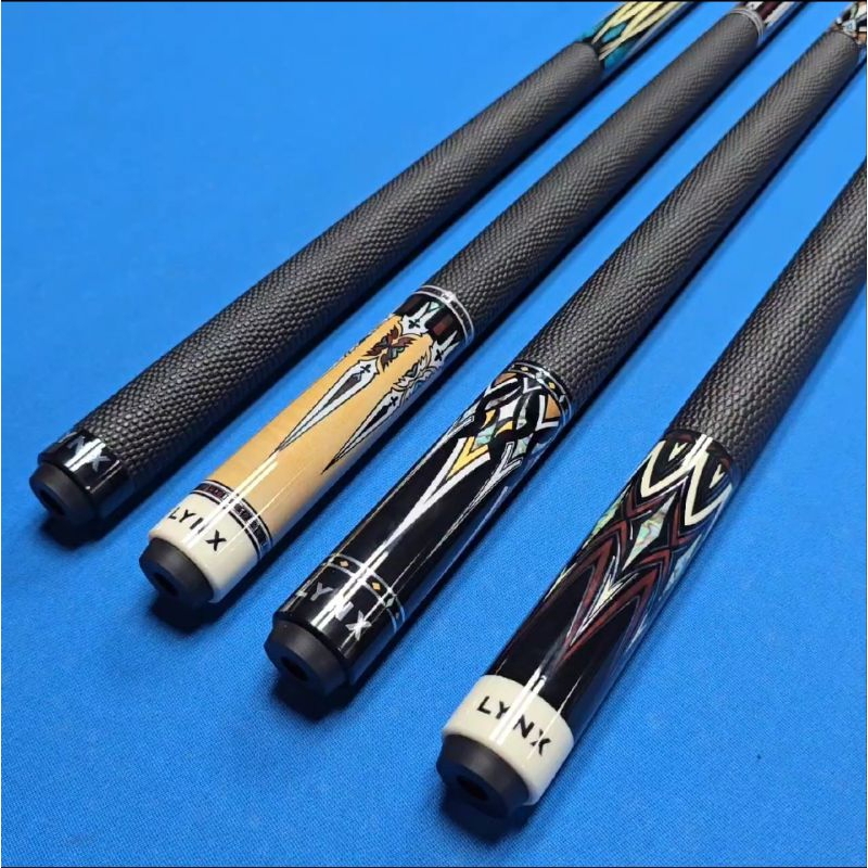 LYNX cue stick billiard lynx cue carbon low deflection protaper kamui black clear