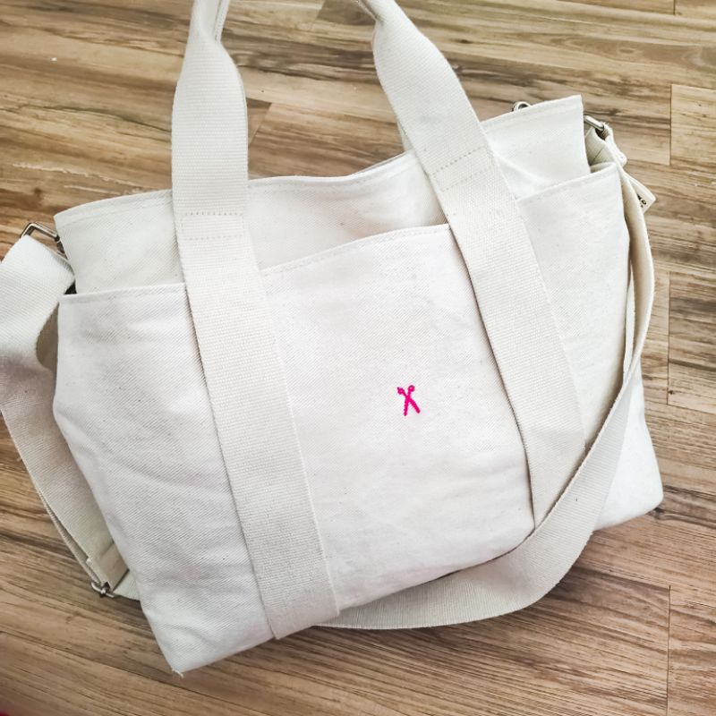 Preloved Tas Joseph & Stacey's Daytrip Tote Canvas M Ivory