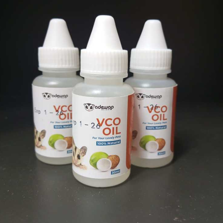 ADEWAP GLIDER VCO Virgin Coconut Oil Minyak Kelapa Murni Obat Perawatan Sugar Glider - 30ML
