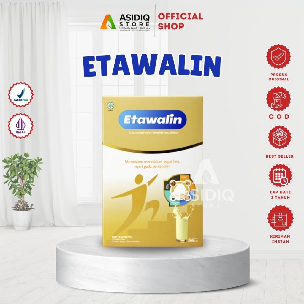 

Etawalin 200 gram - Susu Bubuk Atasi Asam Urat Rematik Persendian & Pengapuran Tulang Paket 1Box